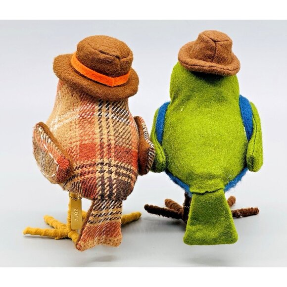 Target Birds Featherly Friends Spritz 2017 Farmer Copper Fall Autumn Set of 2 - Picture 3 of 8